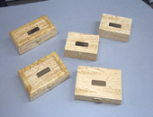 Изготовление коробок и коробочек из массива карельской березы с лазерным логотипом